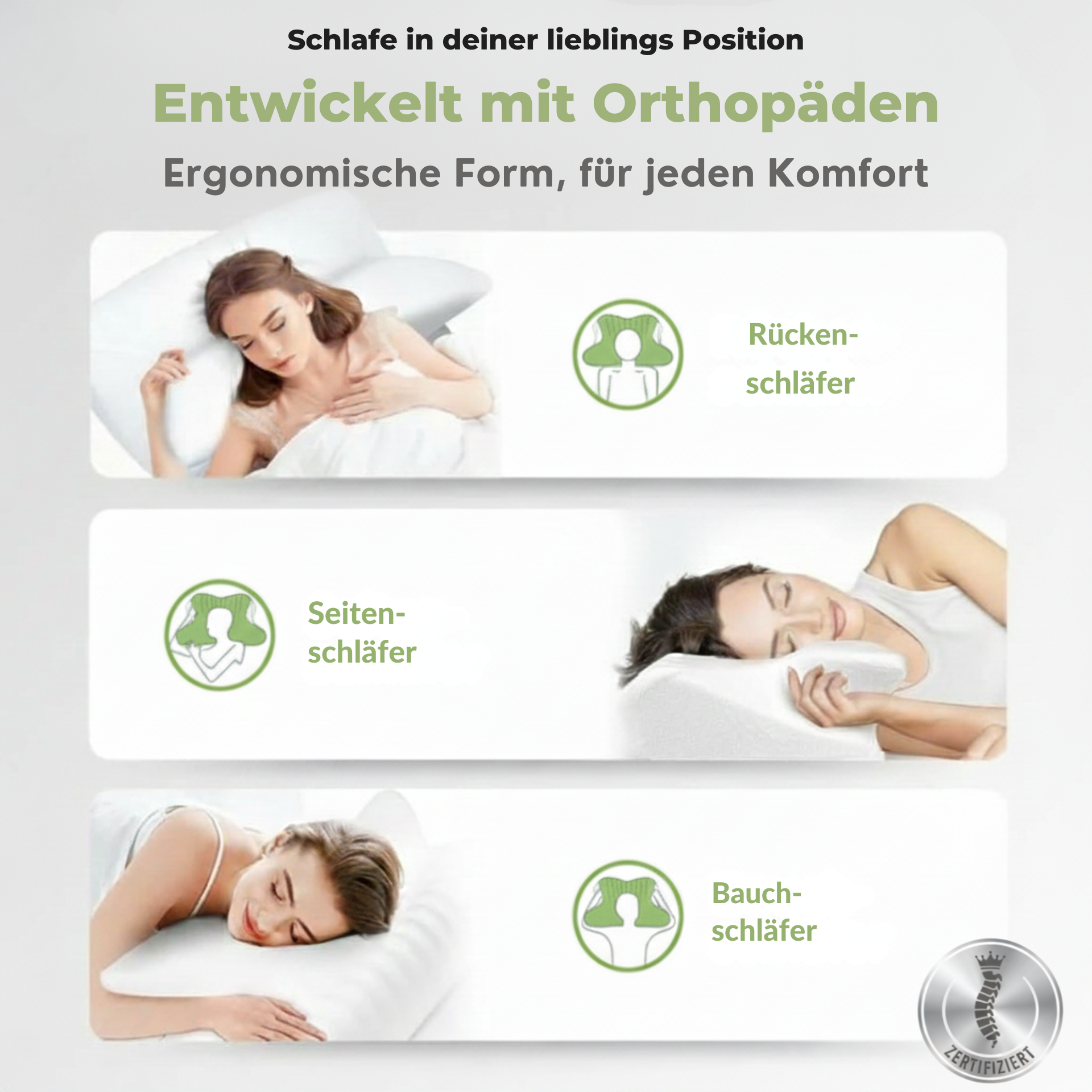 Evitalo SpineRelax | Das Kissen für erholsamen Schlaf